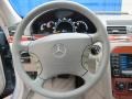 Charcoal 2004 Mercedes-Benz S 430 4Matic Sedan Steering Wheel
