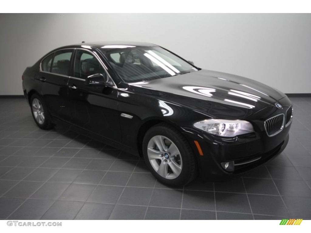 2012 5 Series 528i Sedan - Black Sapphire Metallic / Black photo #1