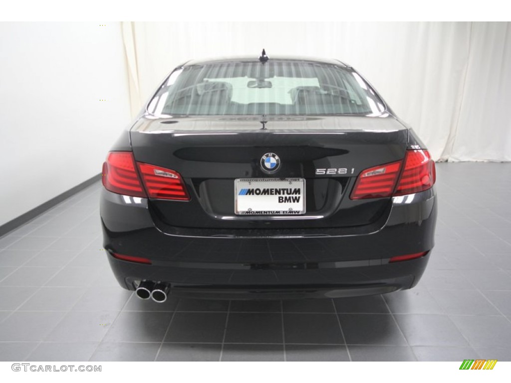 2012 5 Series 528i Sedan - Black Sapphire Metallic / Black photo #6