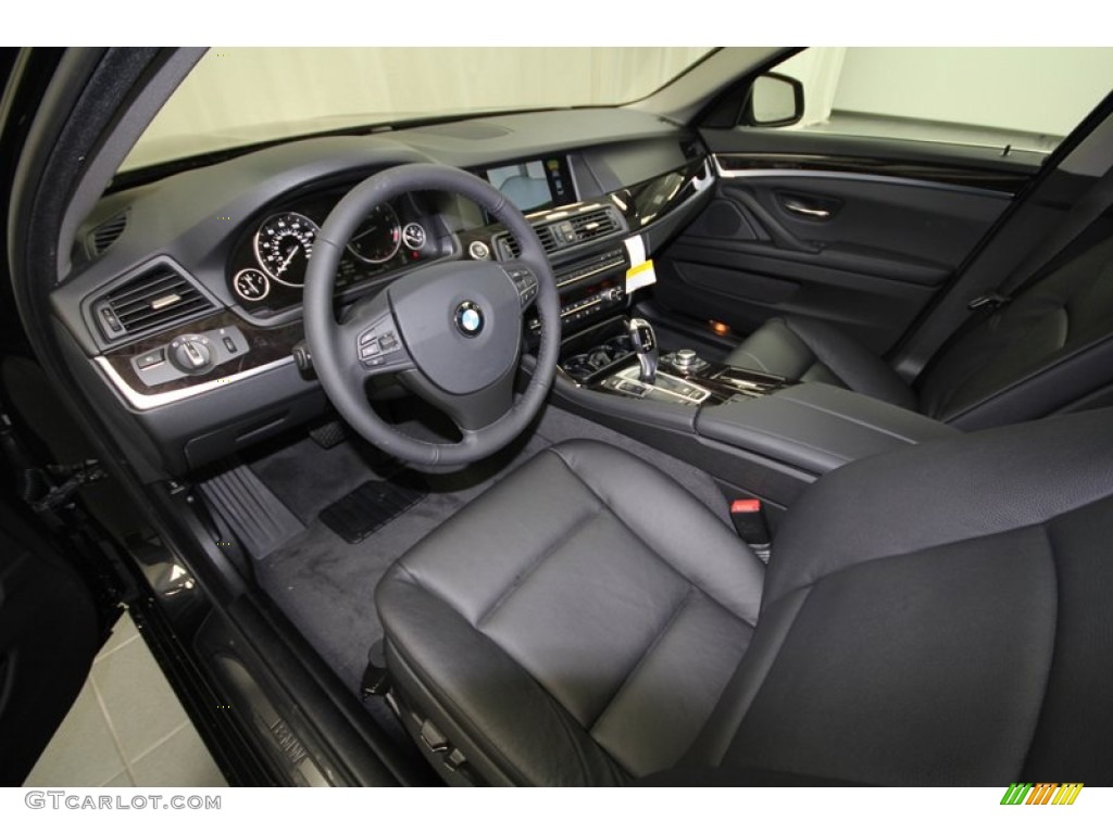 2012 5 Series 528i Sedan - Black Sapphire Metallic / Black photo #9