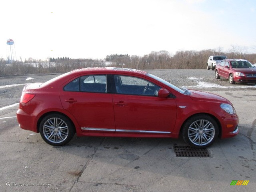 2011 Kizashi SLS AWD - Vivid Red / Black photo #2