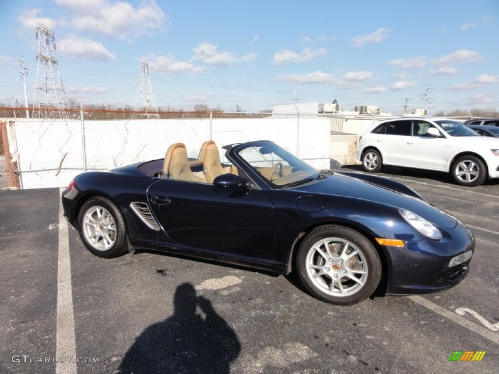 2008 Boxster  - Cobalt Blue Metallic / Sand Beige photo #6
