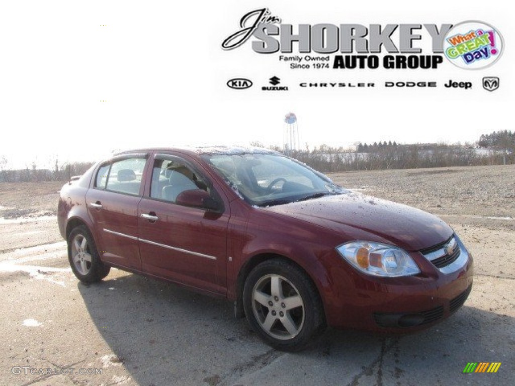 2007 Cobalt LTZ Sedan - Sport Red Tint Coat / Neutral Beige photo #1