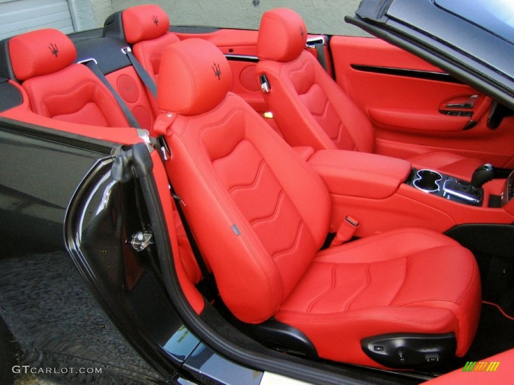 GranCabrio Sport Passenger Seat in Rosso Corallo 2012 Maserati GranTurismo Convertible GranCabrio Sport Parts