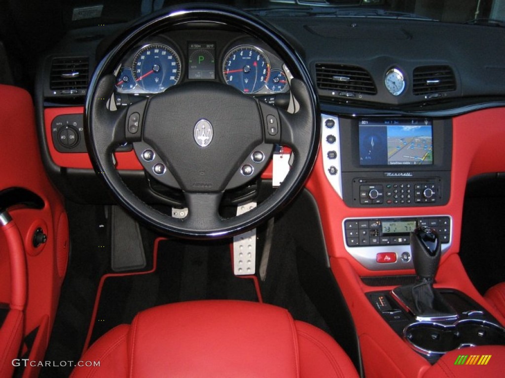 2012 Maserati GranTurismo Convertible GranCabrio Sport Rosso Corallo Dashboard Photo #57658472