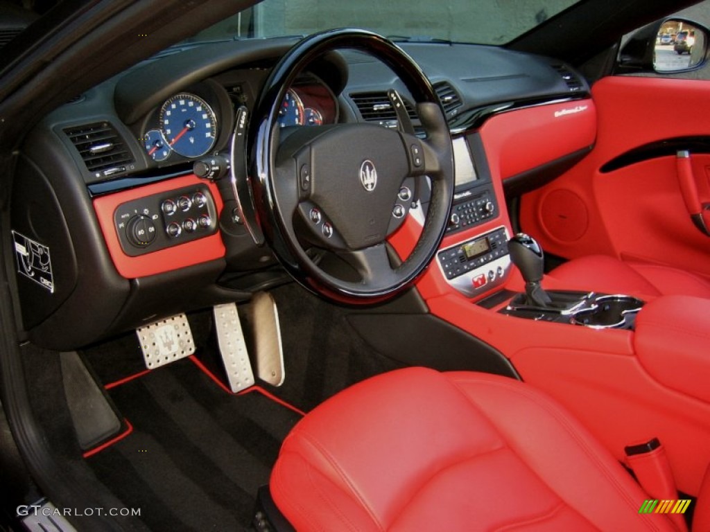 2012 Maserati GranTurismo Convertible GranCabrio Sport Rosso Corallo Dashboard Photo #57658484