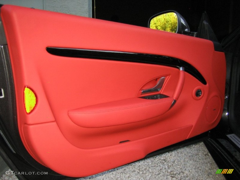 2012 Maserati GranTurismo Convertible GranCabrio Sport Rosso Corallo Door Panel Photo #57658619