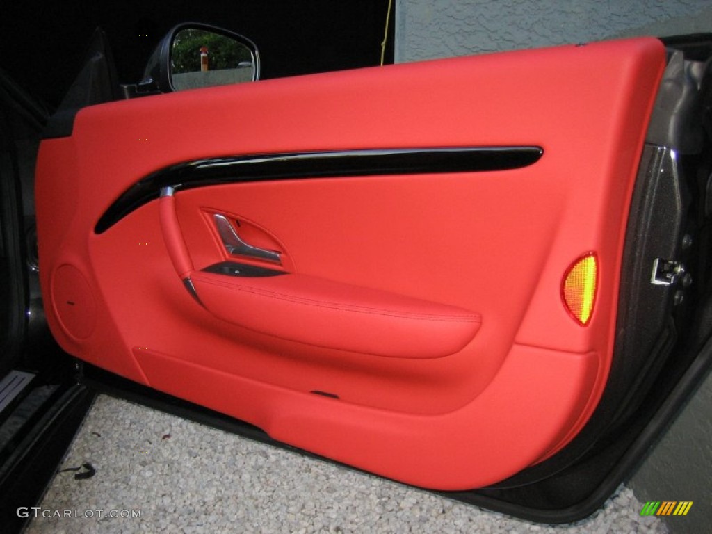 2012 Maserati GranTurismo Convertible GranCabrio Sport Rosso Corallo Door Panel Photo #57658628