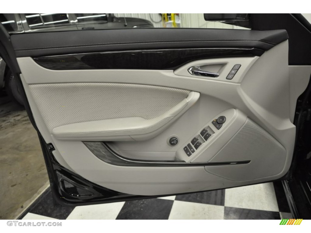 2011 Cadillac CTS -V Sport Wagon Light Titanium/Ebony Door Panel Photo #57660734