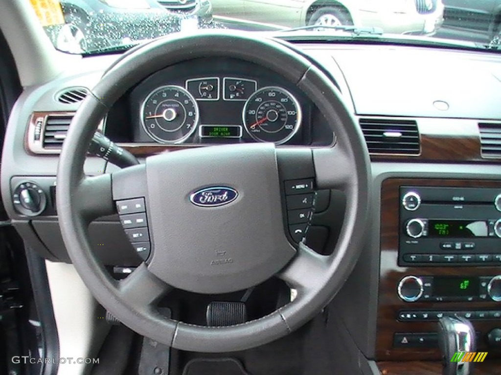 2009 Ford Taurus SEL Camel Steering Wheel Photo #57660926