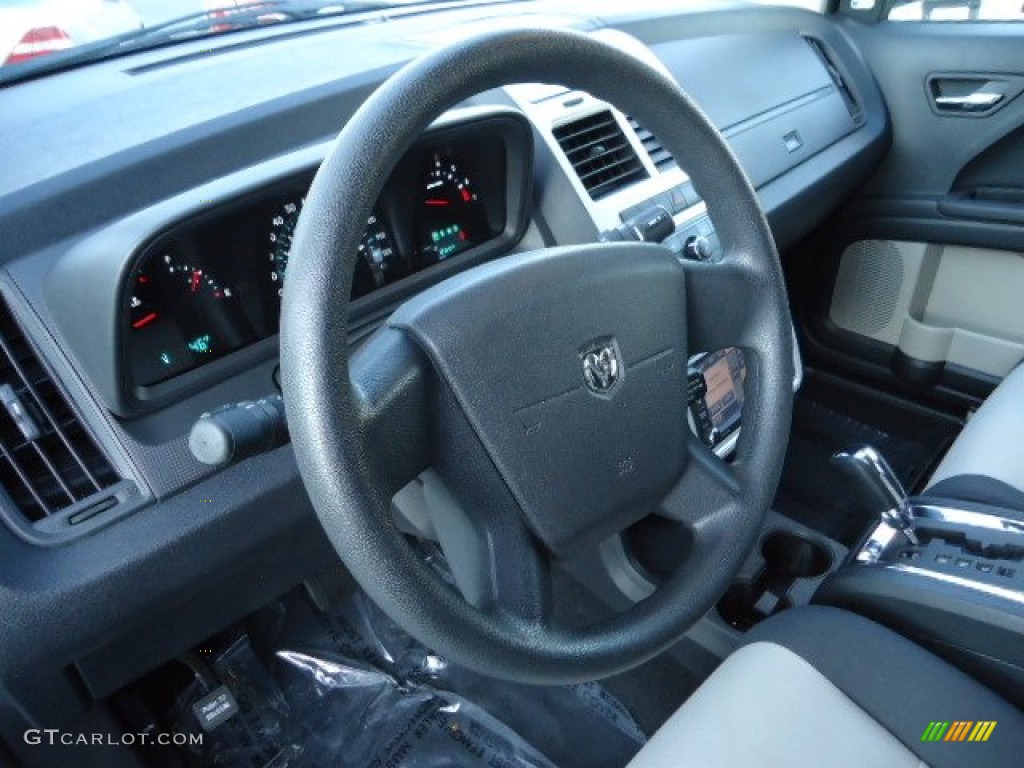 2009 Dodge Journey SXT Dark Slate Gray/Light Graystone Steering Wheel Photo #57661421