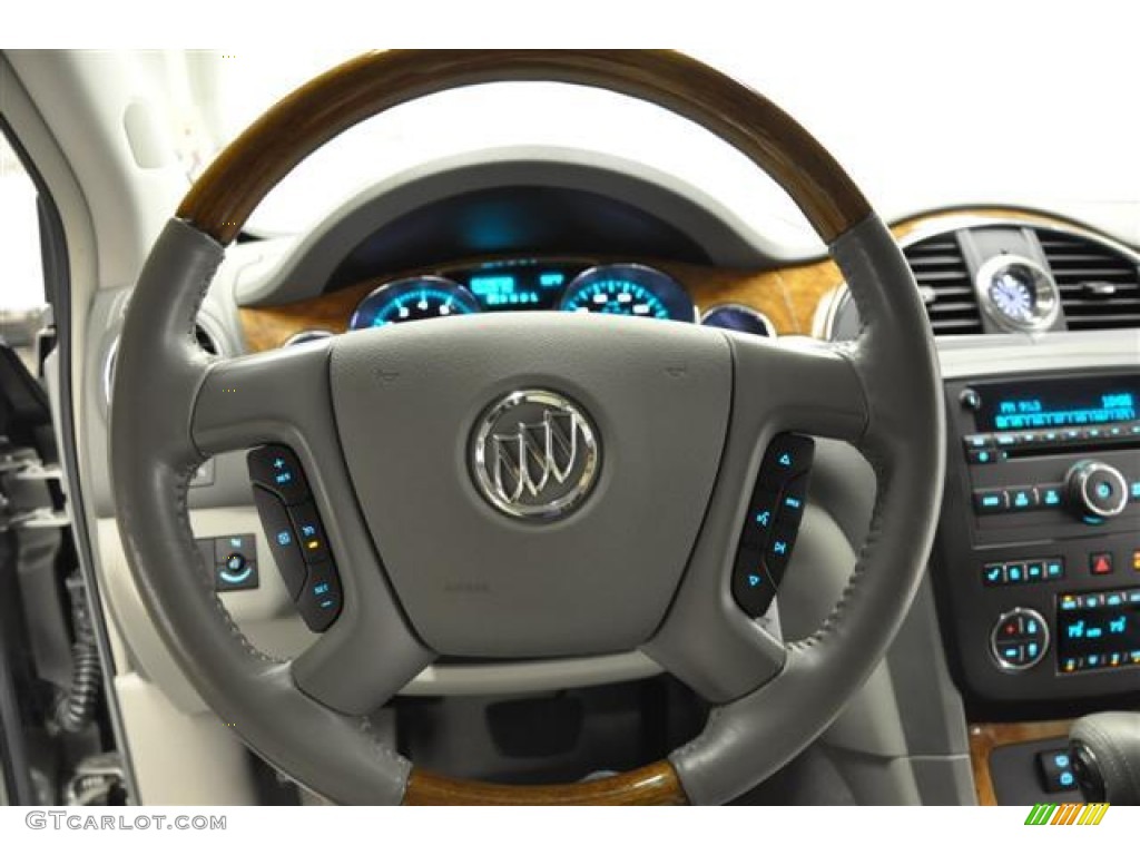 2008 Buick Enclave CX Titanium/Dark Titanium Steering Wheel Photo #57663029