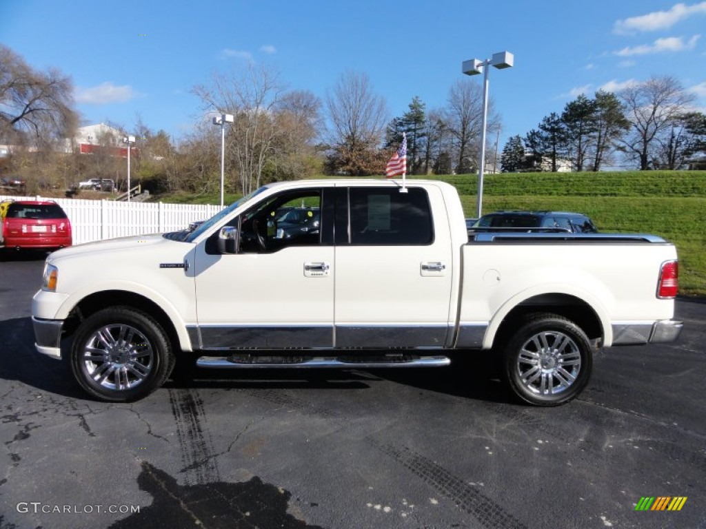 White Chocolate Tri-Coat 2008 Lincoln Mark LT SuperCrew 4x4 Exterior Photo #57663689