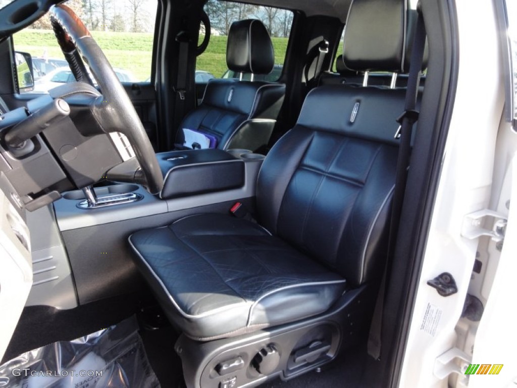 Black/Dove Grey Piping Interior 2008 Lincoln Mark LT SuperCrew 4x4 Photo #57663748