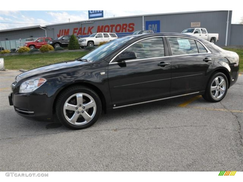 2008 Malibu LT Sedan - Black Granite Metallic / Ebony photo #1