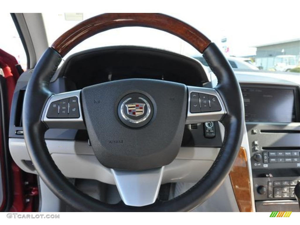 2011 Cadillac STS V6 Luxury Light Gray/Ebony Steering Wheel Photo #57664979