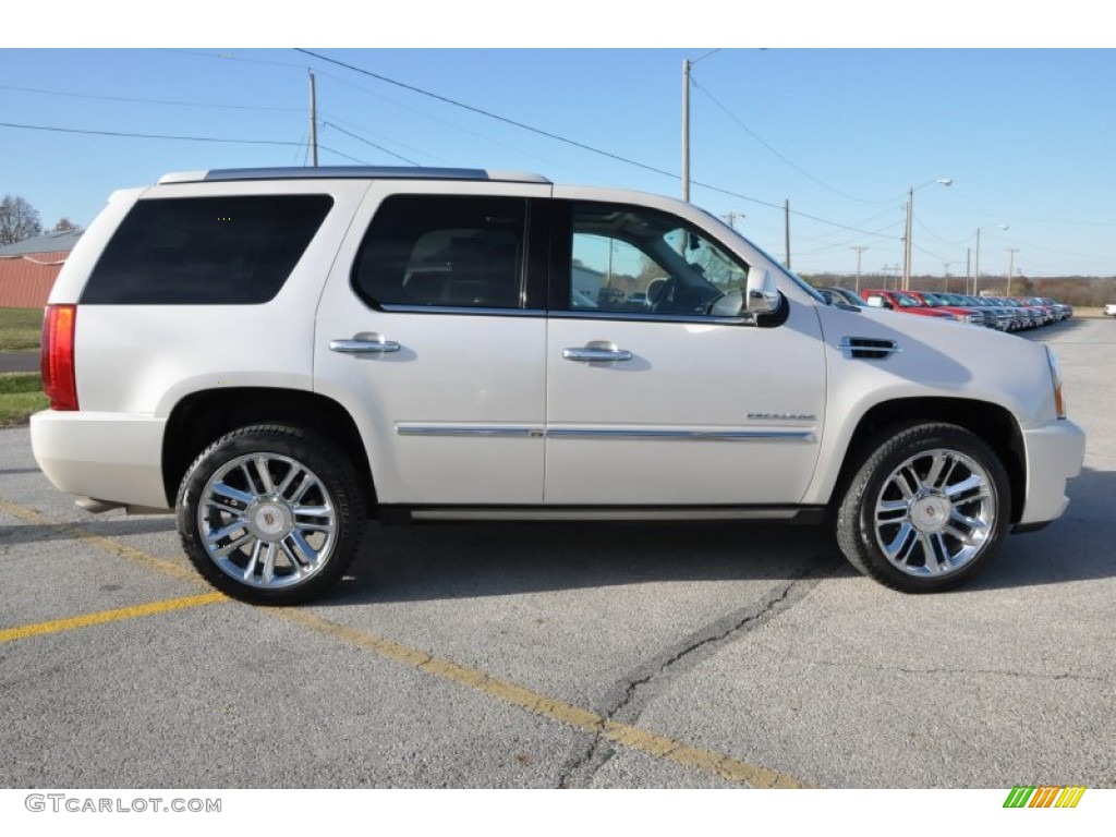 White Diamond Tricoat 2011 Cadillac Escalade Platinum AWD Exterior Photo #57665888