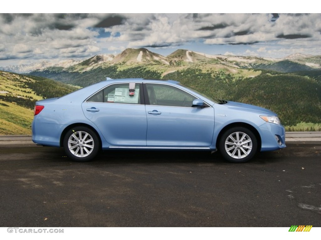 Clearwater Blue Metallic 2012 Toyota Camry Hybrid XLE Exterior Photo #57666683