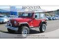 2005 Flame Red Jeep Wrangler X 4x4  photo #1