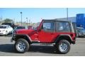 2005 Flame Red Jeep Wrangler X 4x4  photo #2