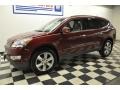 Red Jewel Metallic 2011 Chevrolet Traverse LTZ AWD