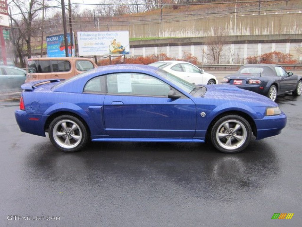 Sonic Blue Metallic 2004 Ford Mustang GT Coupe Exterior Photo #57670487