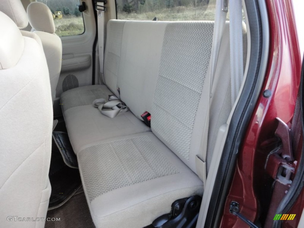 2003 F150 XLT SuperCab 4x4 - Toreador Red Metallic / Medium Parchment Beige photo #7