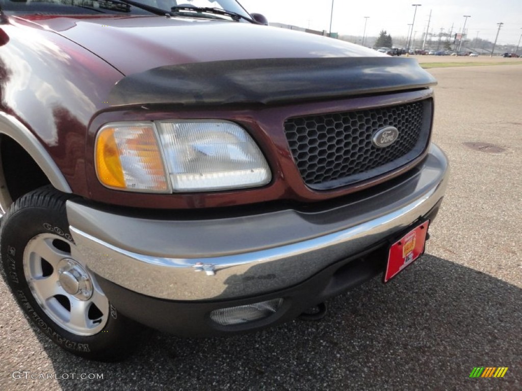 2003 F150 XLT SuperCab 4x4 - Toreador Red Metallic / Medium Parchment Beige photo #13
