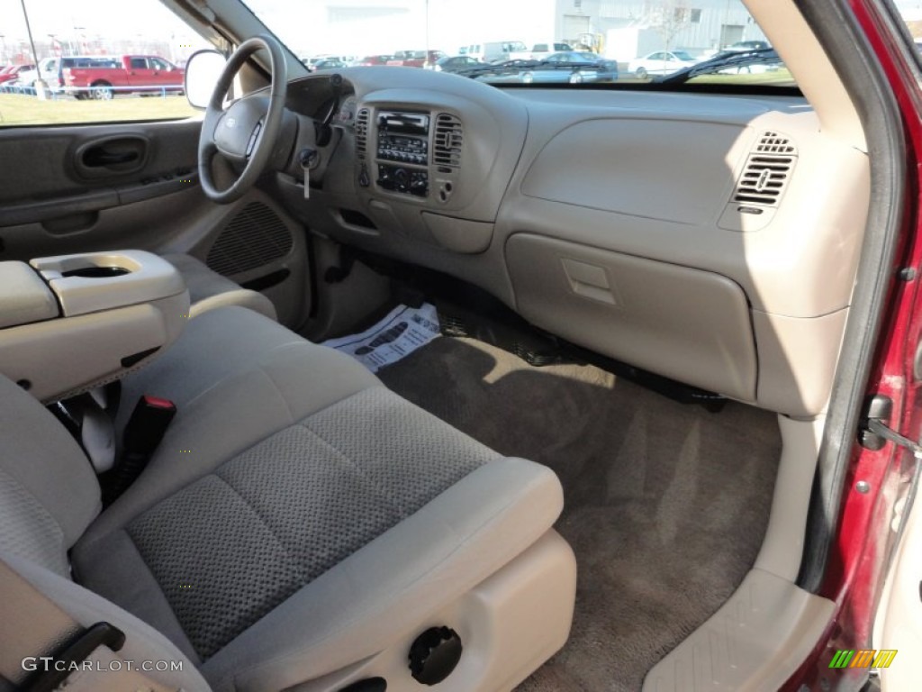 2003 F150 XLT SuperCab 4x4 - Toreador Red Metallic / Medium Parchment Beige photo #21