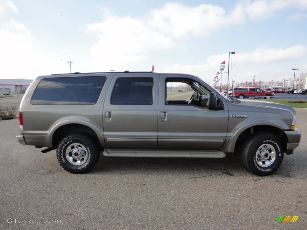 2003 Excursion Limited 4x4 - Mineral Grey Metallic / Medium Parchment photo #17