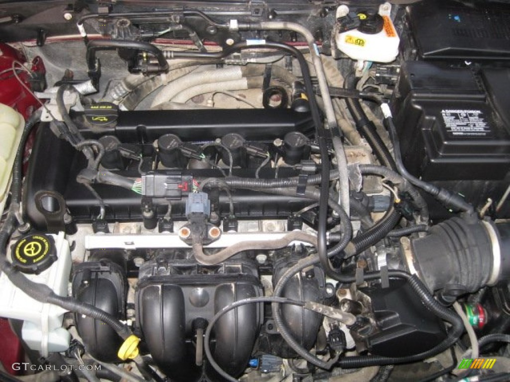 2007 Focus ZX5 SE Hatchback - Dark Toreador Red Metallic / Charcoal/Light Flint photo #31