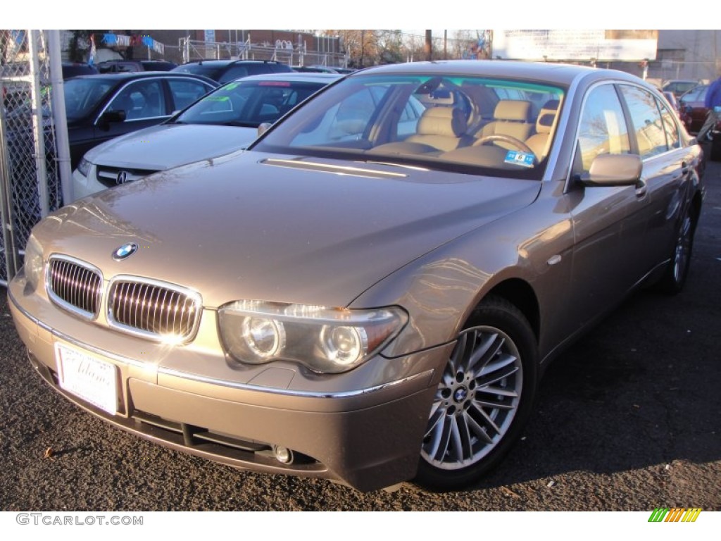 2004 7 Series 745Li Sedan - Kalahari Beige Metallic / Dark Beige/Beige III photo #2