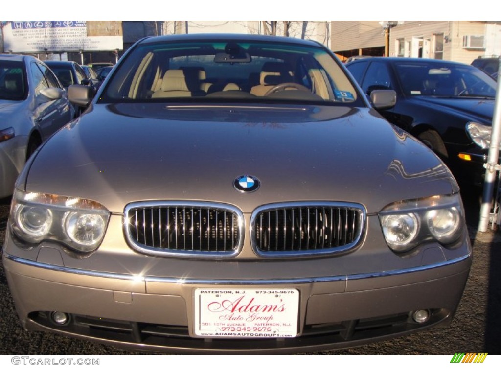 2004 7 Series 745Li Sedan - Kalahari Beige Metallic / Dark Beige/Beige III photo #7