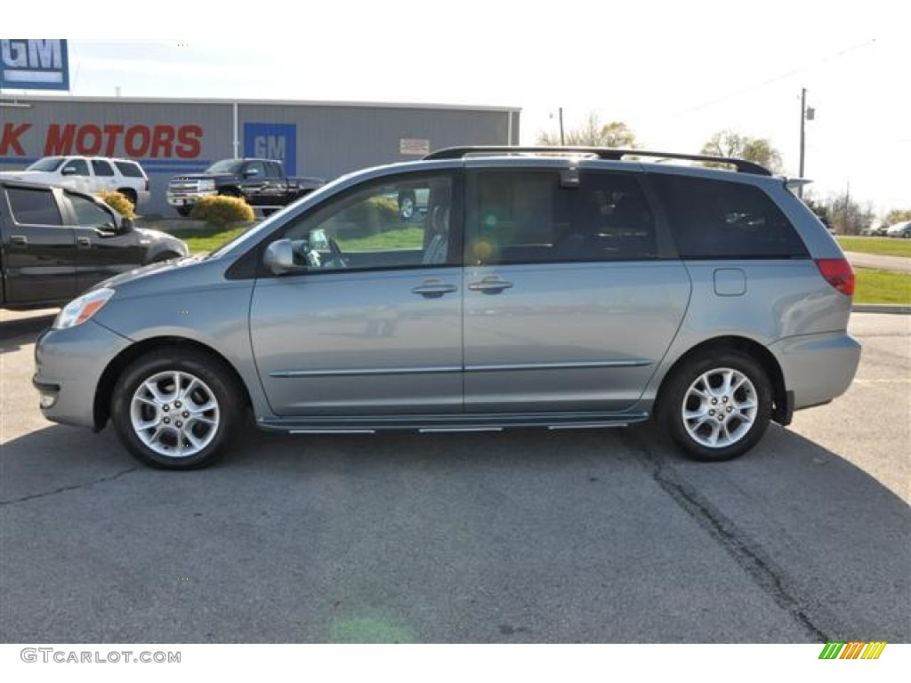 2004 Sienna XLE Limited - Blue Mirage Metallic / Stone Gray photo #2