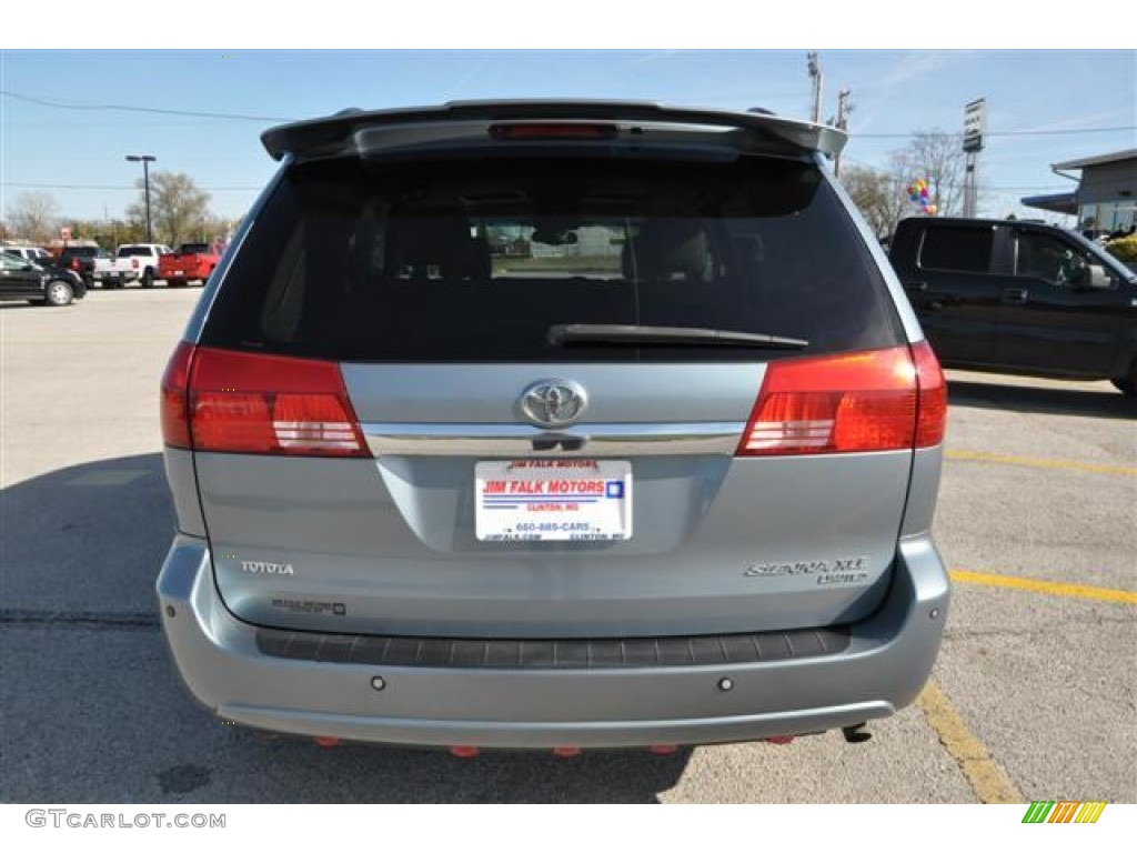 2004 Sienna XLE Limited - Blue Mirage Metallic / Stone Gray photo #4