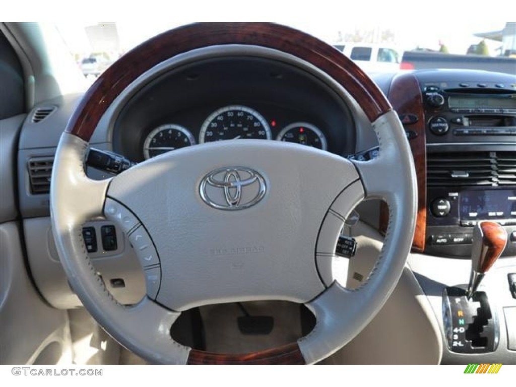 2004 Sienna XLE Limited - Blue Mirage Metallic / Stone Gray photo #12