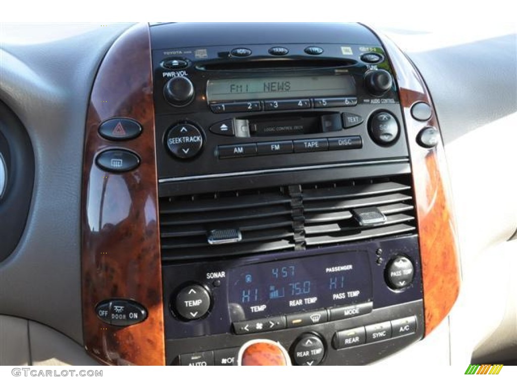 2004 Sienna XLE Limited - Blue Mirage Metallic / Stone Gray photo #15