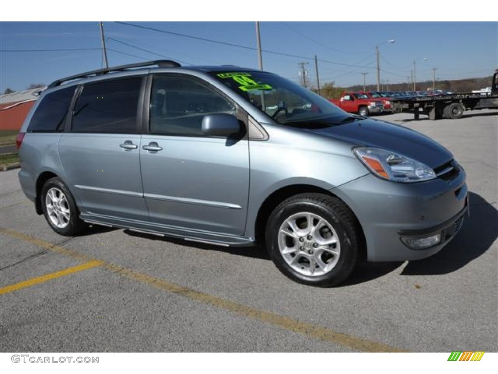 2004 Sienna XLE Limited - Blue Mirage Metallic / Stone Gray photo #22