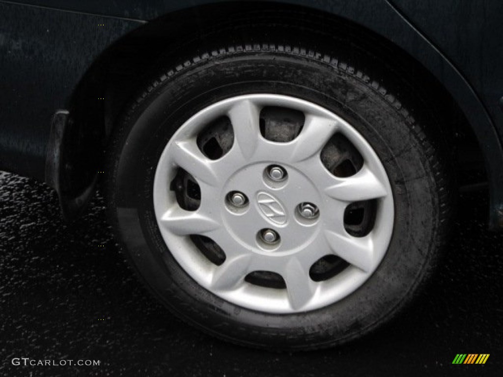 2000 Elantra GLS Sedan - Forest Green / Beige photo #3