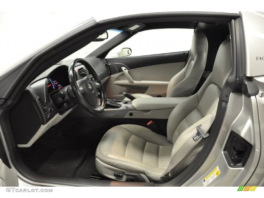 Titanium Gray Interior 2006 Chevrolet Corvette Coupe Photo #57676421