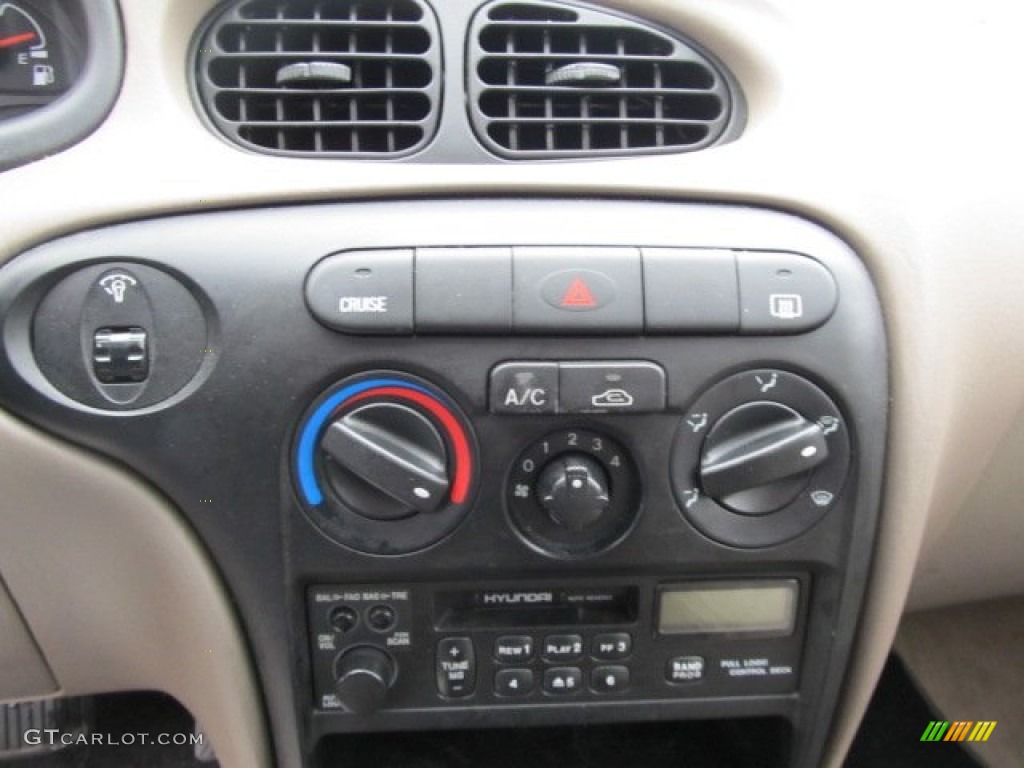 2000 Elantra GLS Sedan - Forest Green / Beige photo #14