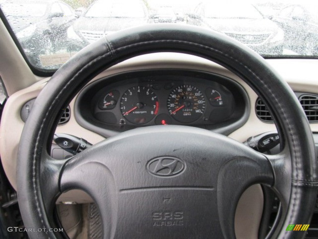 2000 Elantra GLS Sedan - Forest Green / Beige photo #15