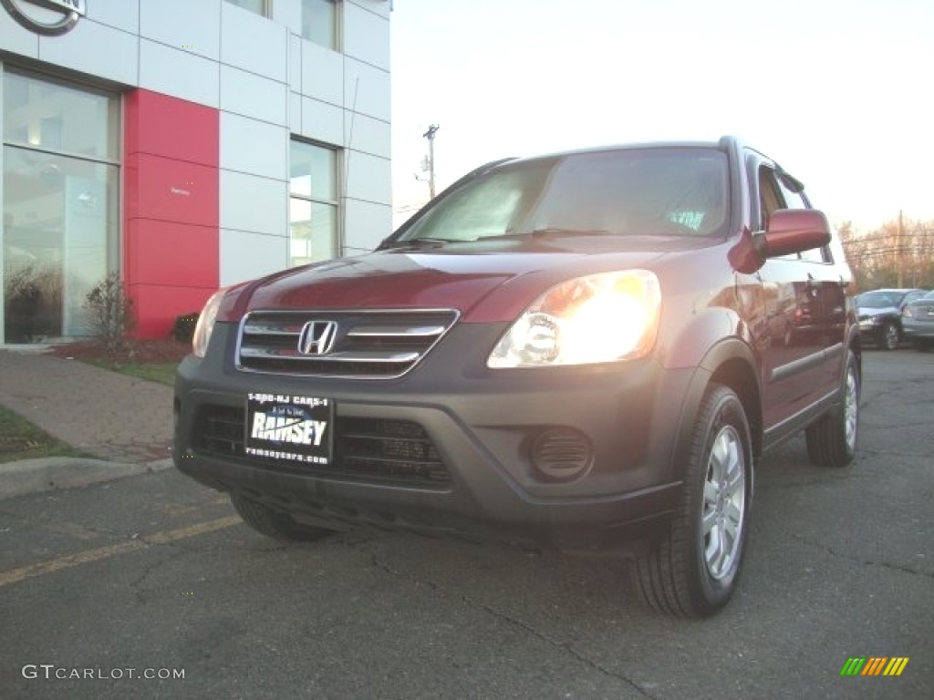 2005 CR-V EX 4WD - Redondo Red Pearl / Ivory photo #1