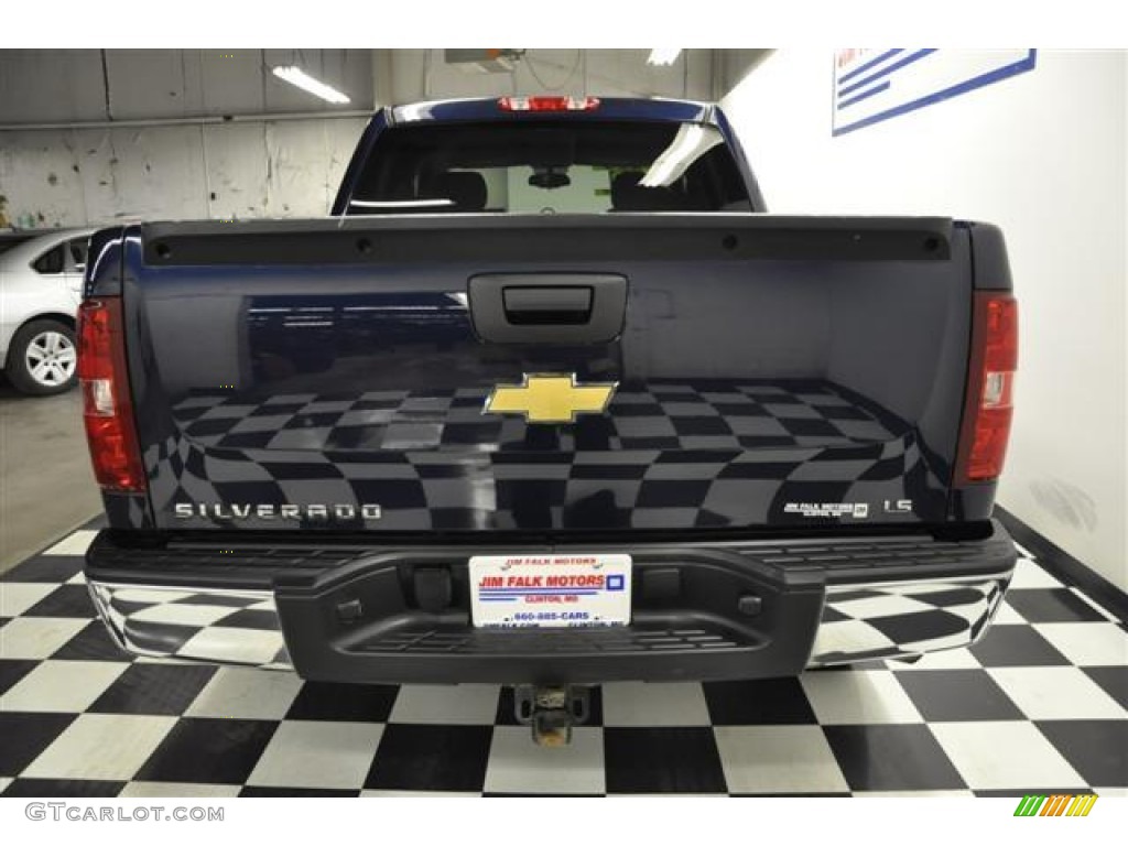 2009 Silverado 1500 LS Crew Cab 4x4 - Imperial Blue Metallic / Dark Titanium photo #6