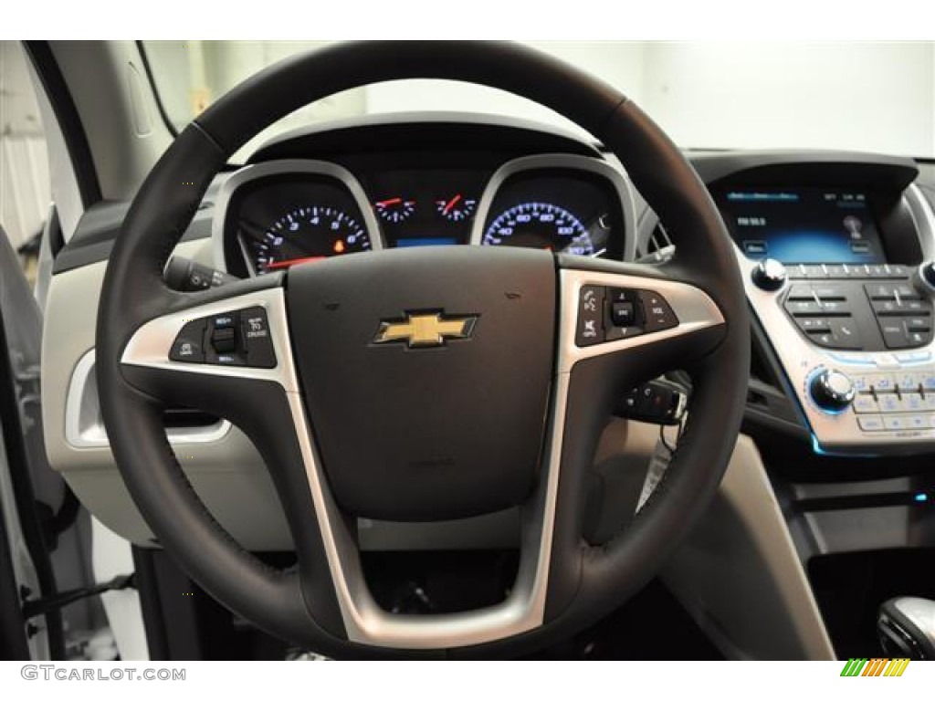 2012 Chevrolet Equinox LT Light Titanium/Jet Black Steering Wheel Photo #57678101