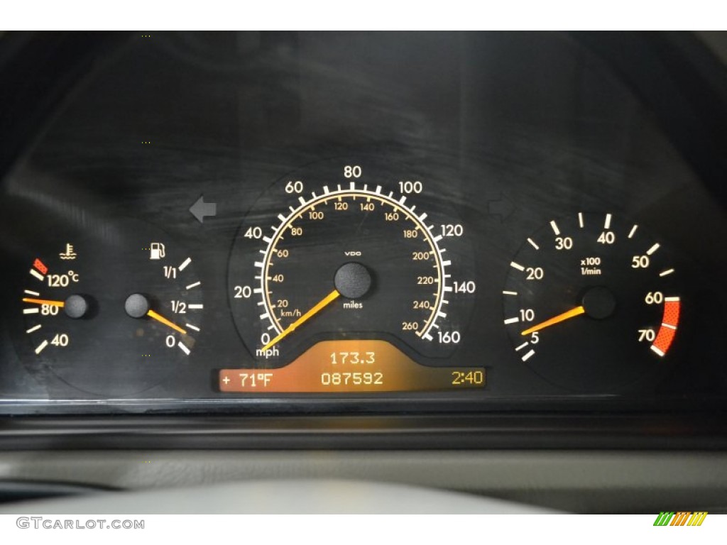 1999 Mercedes-Benz CLK 320 Convertible Gauges Photo #57678702