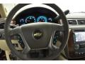 Light Cashmere/Dark Cashmere 2012 Chevrolet Suburban LTZ 4x4 Steering Wheel