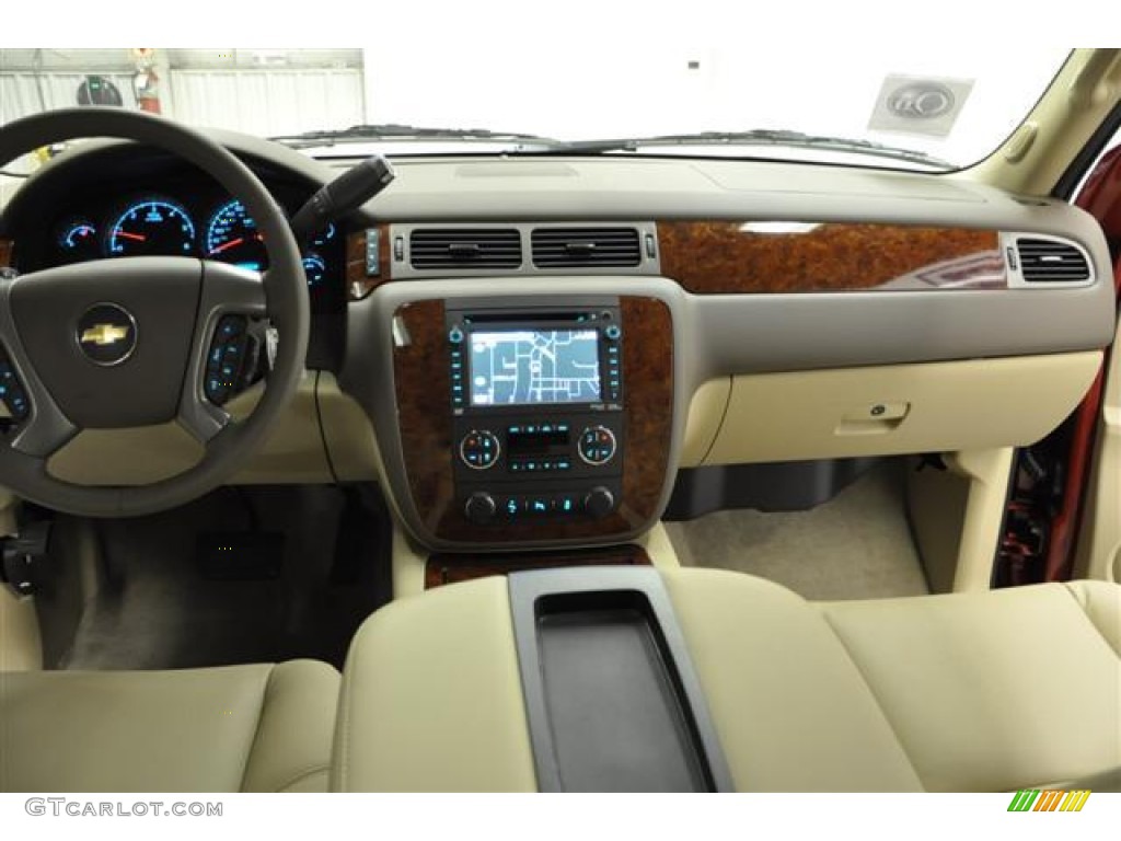 2012 Chevrolet Suburban LTZ 4x4 Light Cashmere/Dark Cashmere Dashboard Photo #57679322