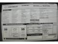 2012 Chevrolet Sonic LT Hatch Window Sticker