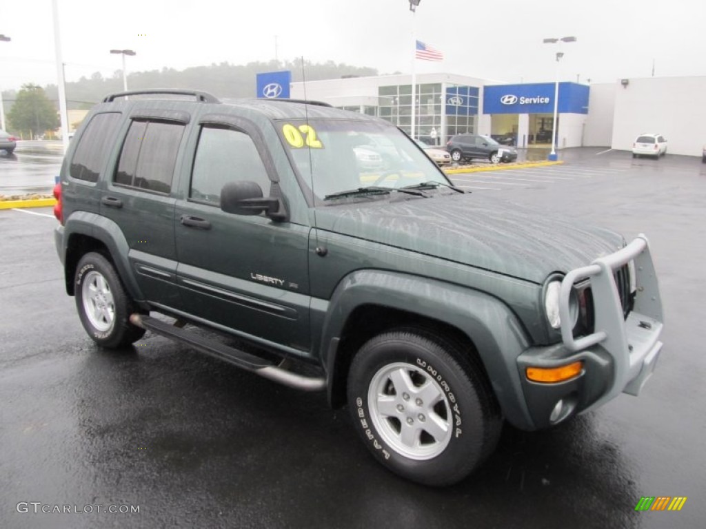 2002 Liberty Limited 4x4 - Shale Green Metallic / Dark Slate Gray photo #1